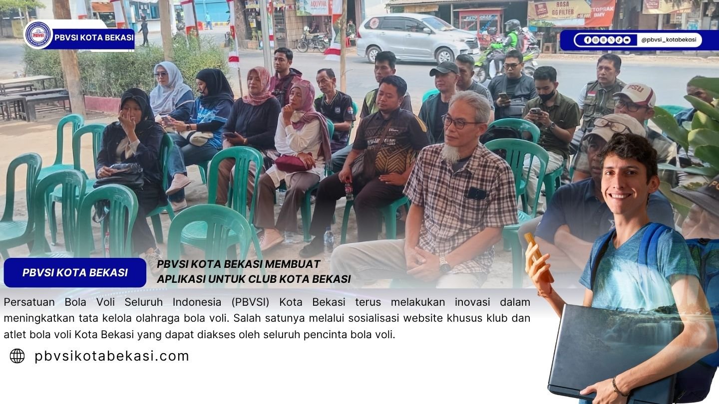 PBVSI Kota Bekasi Sosialisasikan Website Klub dan Atlet, Perkuat Pendataan dan Perlindungan Atlet Menjelang Porprov 2026