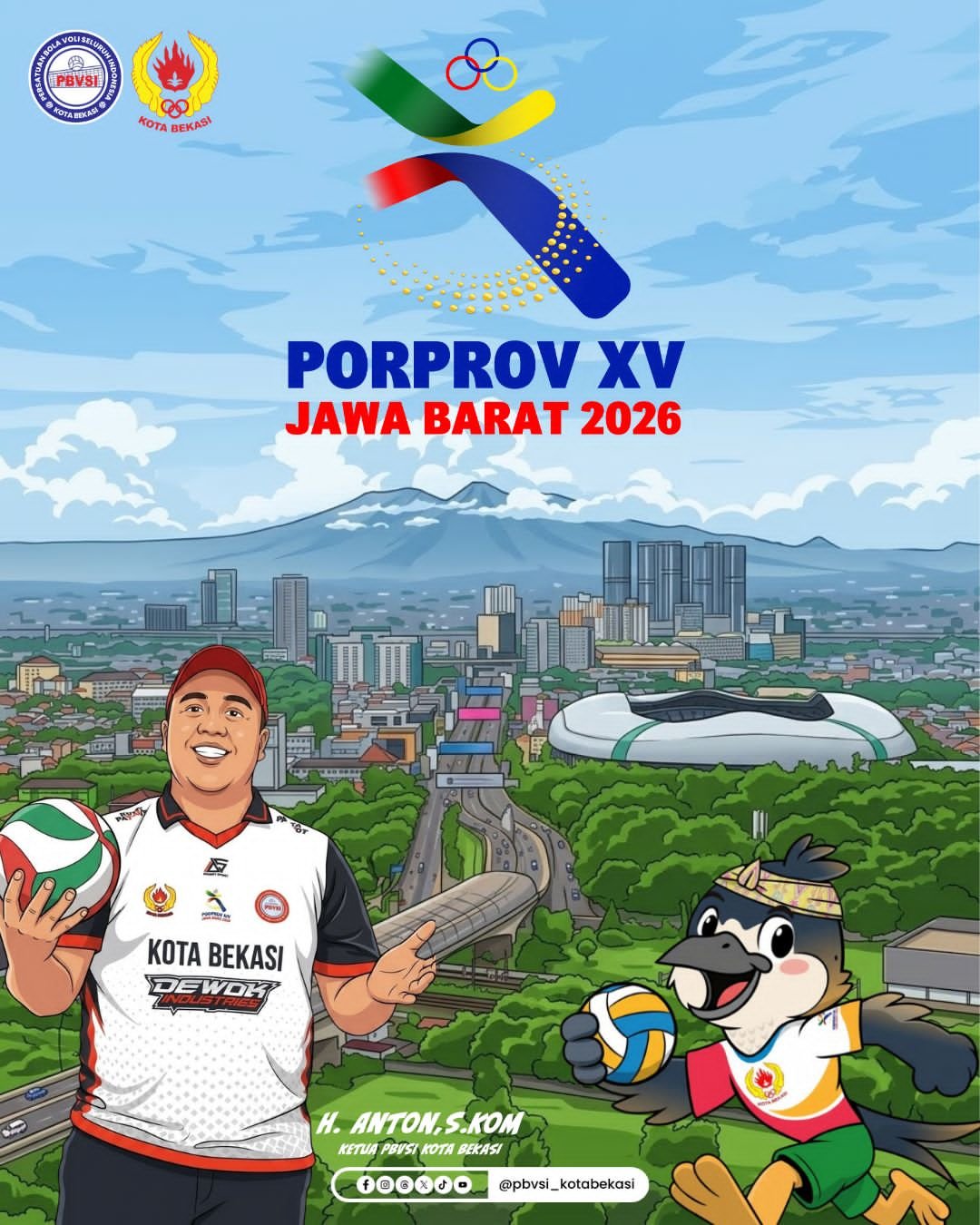 🏐 PBVSI Kota Bekasi Siap Sukseskan PORPROV XV Jawa Barat 2026! 🏆